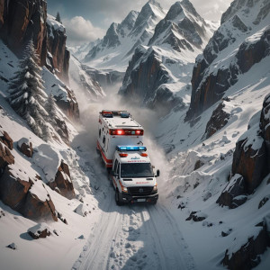 Ambulance driving into avalanche.jpg