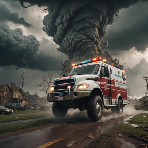 Ambulance driving into tornado.jpg