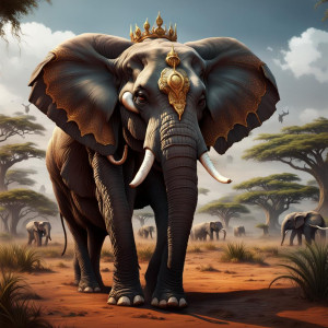 Elephant Queen in Arican savannah.jpg