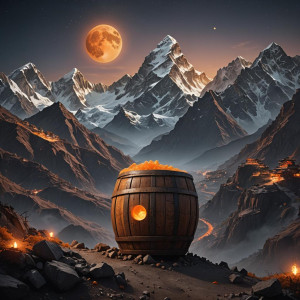 Giant barrel in the Himalayas under full round orange moon.jpg