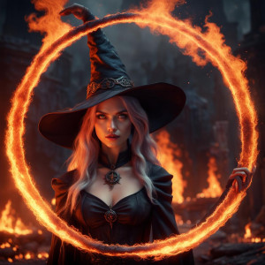 Beautiful witch inside a burning circle.jpg