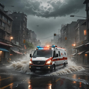Ambulance driving into typhoon.jpg