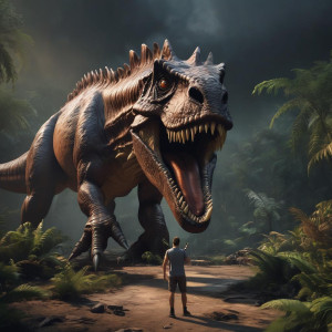 Selfie with a giant dinosaur.jpg