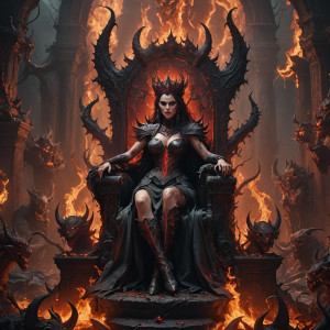 Demonic princess on her throne in Hell.jpg