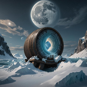 Giant barrel in the Arctic under full round blue moon.jpg