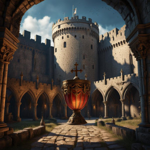 Holy Grail in medieval castle of Knights Templar.jpg