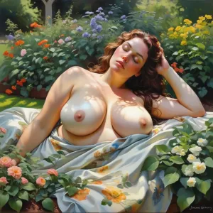 Ню в цветнике.webp