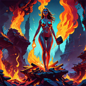 Naked woman atop burning pyre - BB44.png