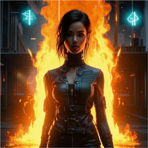 Beautiful woman atop burning pyre - СР.png