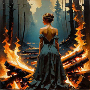 Beautiful woman atop burning pyre - НР1.jpg