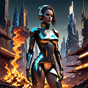 Beautiful woman atop burning pyre - 40.png