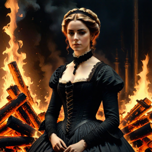Beautiful woman atop burning pyre - 45.png