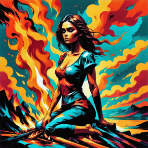 Beautiful woman atop burning pyre - 56.png