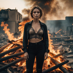 Beautiful woman atop burning pyre - 74.png