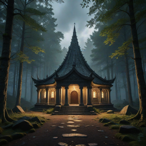 Temple of Morrigan in Irish forest - 2.png