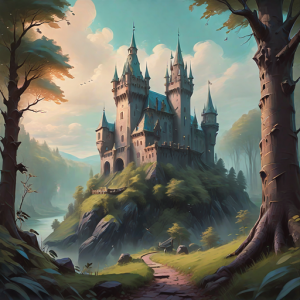 Castle of Morrigan in Irish forest.png