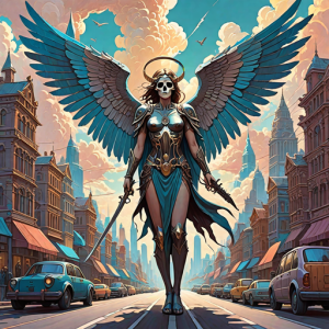 Angel of death over modern city - 8.png