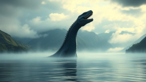 Loch Ness monster in Scottish lake.jpg
