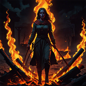 Female Christian martyr on a burning pyre - 4.png