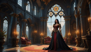 Beautiful lady in a magical castle.jpg