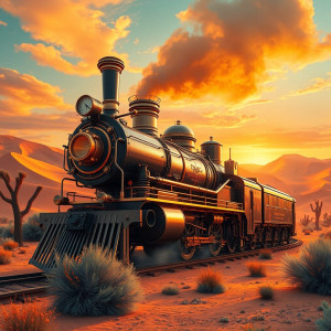 Steampunk locomotive in Arizona desert.jpg