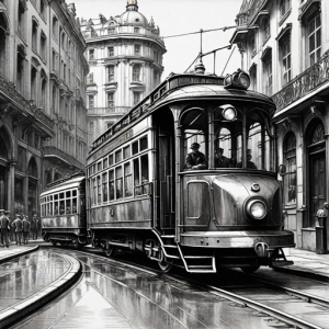 Steampunk streetcar in Victorian London - 5.png