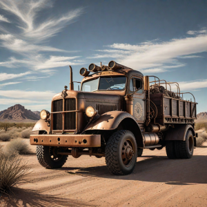 Steampunk truck in Arizona desert - 5.png