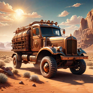 Steampunk truck in Arizona desert - 6.png