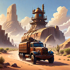 Steampunk truck in Arizona desert - 7.png