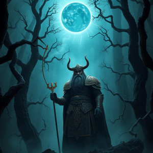 God Wotan in German forest under Black Sun.jpg
