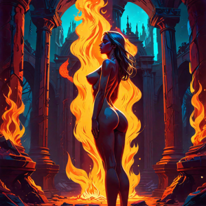 Naked woman in a pillar of fire - 16.png