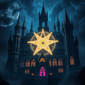 Magical pentagram in mystical castle.jpg