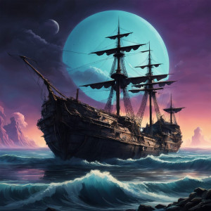 Death ship in the Caribbean under Black Moon - 5.jpg