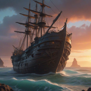 Death ship in the Caribbean under Black Moon - 9.jpg