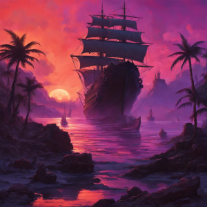 Death ship in the Caribbean under Black Moon - 11.jpg
