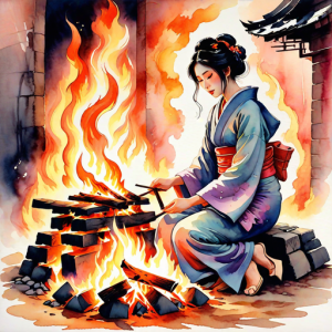 Naked woman in a pillar of fire - 50.png