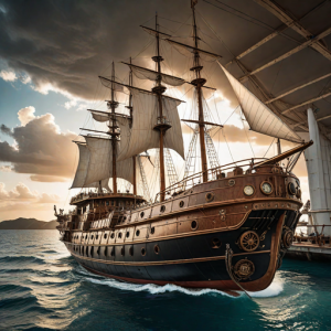 Steampunk yacht in the Caribbean - 1.png
