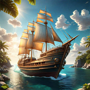 Steampunk yacht in the Caribbean - 2.png