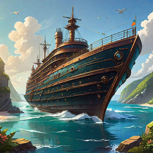 Steampunk yacht in the Caribbean - 3.png