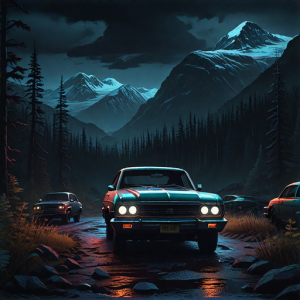 Vintage car in Alaska wilderness - 6.png