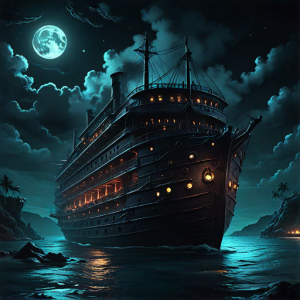 Passenger ship under full moon - 1.png