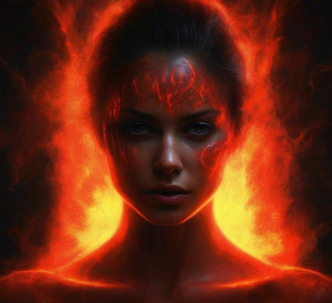 Burning face of a beautiful woman - 11.jpg