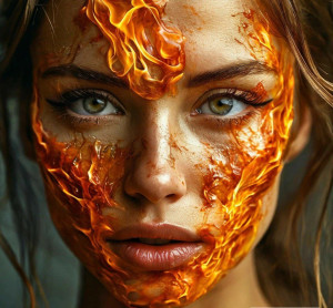 Burning face of a beautiful woman - 12.jpg