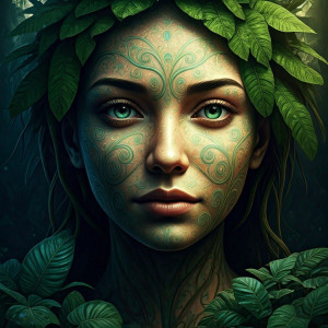 Giant head of a woman in Far Eastern jungle - 2.jpg