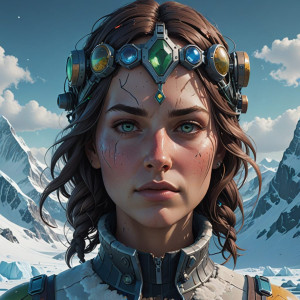 Giant head of a woman in the Antarctic - 3.jpg