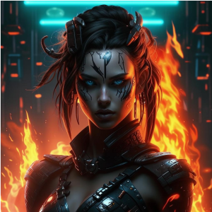 Burning face of a beautiful demoness - 4.png