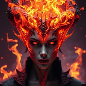 Burning face of a beautiful demoness - 6.jpg