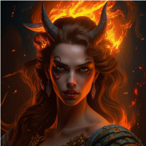 Burning face of a beautiful demoness - 11.png