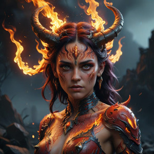 Burning face of a beautiful demoness - 18.jpg