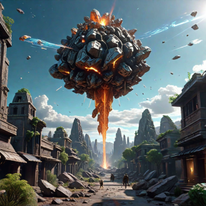 Meteorite explodes over ancient city - 6.png